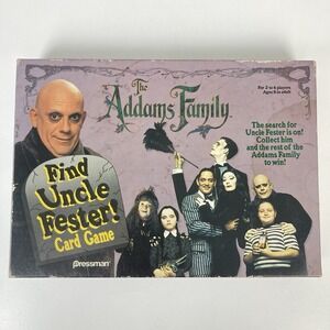 The Addams Family Find Uncle Fester Board Game Vintage Retro 1991 Complete Used